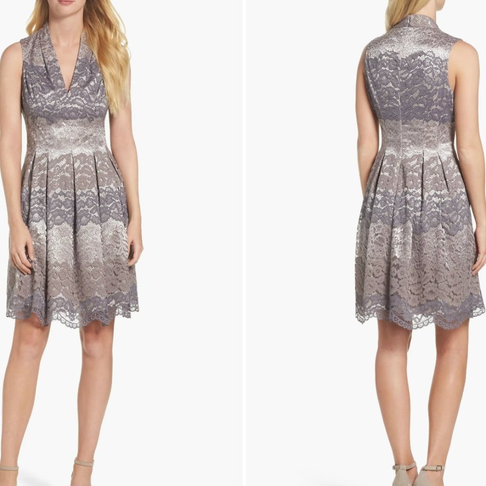 Vince Camuto Lace Fit and Flare Dress Size 2